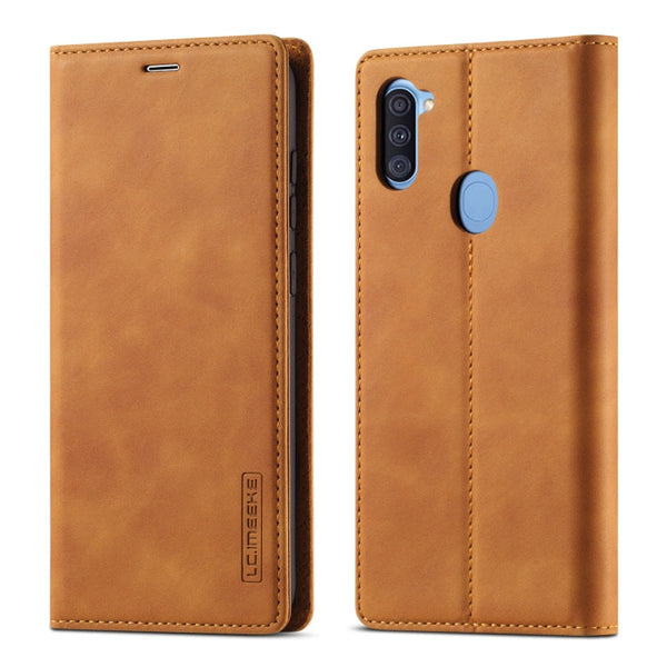 LC.IMEEK Strong Magnetism Ultra-thin Horizontal Flip Shockproof Matte TPU + PU Leather Case with Holder & Card Slots & Wallet, For Samsung Galaxy A11 / M11, For Samsung Galaxy A21s, For Samsung Galaxy A51 / M40s, For Samsung Galaxy A71 / M70s