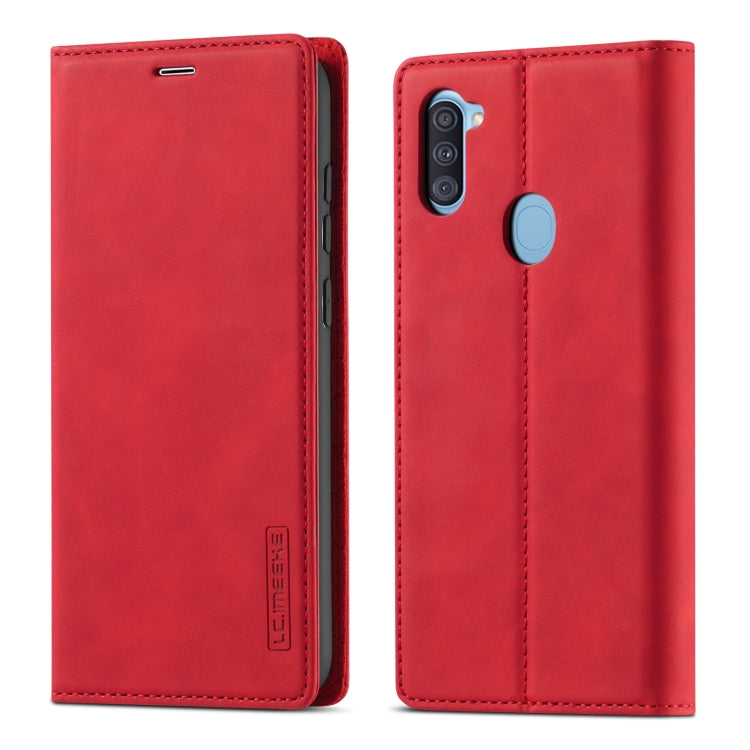 LC.IMEEK Strong Magnetism Ultra-thin Horizontal Flip Shockproof Matte TPU + PU Leather Case with Holder & Card Slots & Wallet, For Samsung Galaxy A11 / M11, For Samsung Galaxy A21s, For Samsung Galaxy A51 / M40s, For Samsung Galaxy A71 / M70s