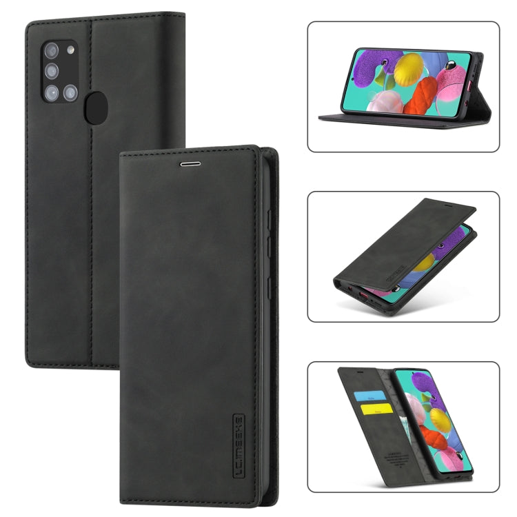 LC.IMEEK Strong Magnetism Ultra-thin Horizontal Flip Shockproof Matte TPU + PU Leather Case with Holder & Card Slots & Wallet, For Samsung Galaxy A11 / M11, For Samsung Galaxy A21s, For Samsung Galaxy A51 / M40s, For Samsung Galaxy A71 / M70s