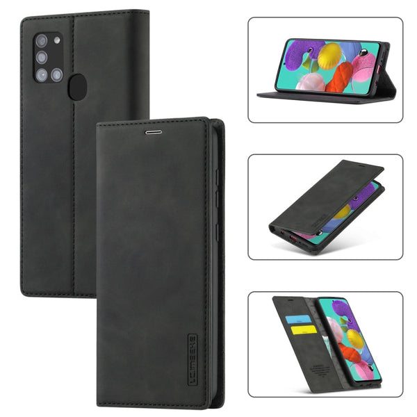 LC.IMEEK Strong Magnetism Ultra-thin Horizontal Flip Shockproof Matte TPU + PU Leather Case with Holder & Card Slots & Wallet, For Samsung Galaxy A11 / M11, For Samsung Galaxy A21s, For Samsung Galaxy A51 / M40s, For Samsung Galaxy A71 / M70s