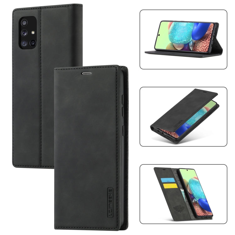 LC.IMEEK Strong Magnetism Ultra-thin Horizontal Flip Shockproof Matte TPU + PU Leather Case with Holder & Card Slots & Wallet, For Samsung Galaxy A11 / M11, For Samsung Galaxy A21s, For Samsung Galaxy A51 / M40s, For Samsung Galaxy A71 / M70s