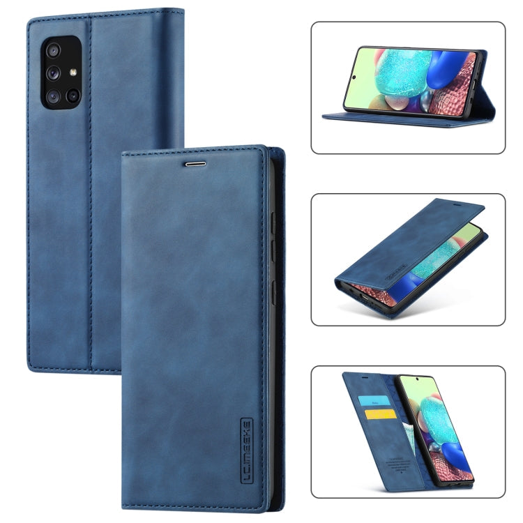 LC.IMEEK Strong Magnetism Ultra-thin Horizontal Flip Shockproof Matte TPU + PU Leather Case with Holder & Card Slots & Wallet, For Samsung Galaxy A11 / M11, For Samsung Galaxy A21s, For Samsung Galaxy A51 / M40s, For Samsung Galaxy A71 / M70s