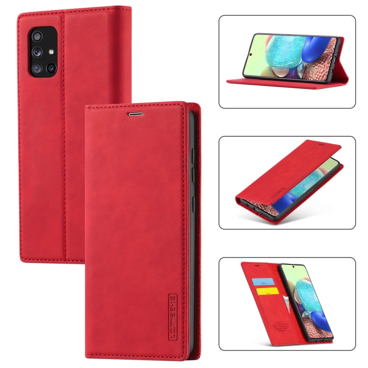 LC.IMEEK Strong Magnetism Ultra-thin Horizontal Flip Shockproof Matte TPU + PU Leather Case with Holder & Card Slots & Wallet, For Samsung Galaxy A11 / M11, For Samsung Galaxy A21s, For Samsung Galaxy A51 / M40s, For Samsung Galaxy A71 / M70s