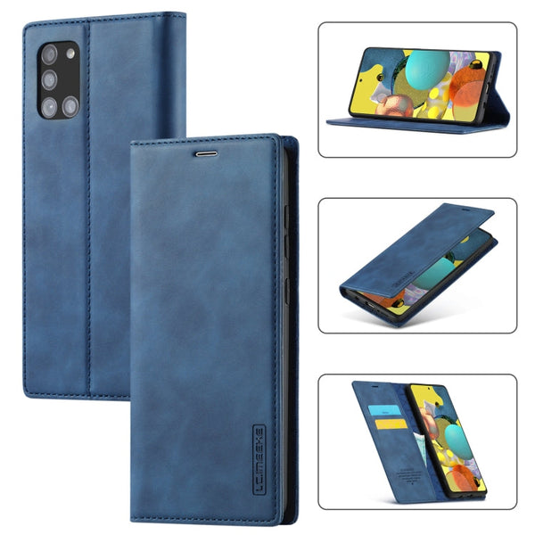 LC.IMEEK Strong Magnetism Ultra-thin Horizontal Flip Shockproof Matte TPU + PU Leather Case with Holder & Card Slots & Wallet, For Samsung Galaxy A11 / M11, For Samsung Galaxy A21s, For Samsung Galaxy A51 / M40s, For Samsung Galaxy A71 / M70s