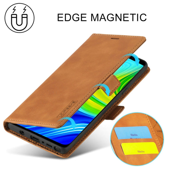 LC.IMEEK Strong Magnetism Ultra-thin Horizontal Flip Shockproof Matte TPU + PU Leather Case with Holder & Card Slots & Wallet, For Samsung Galaxy Note9