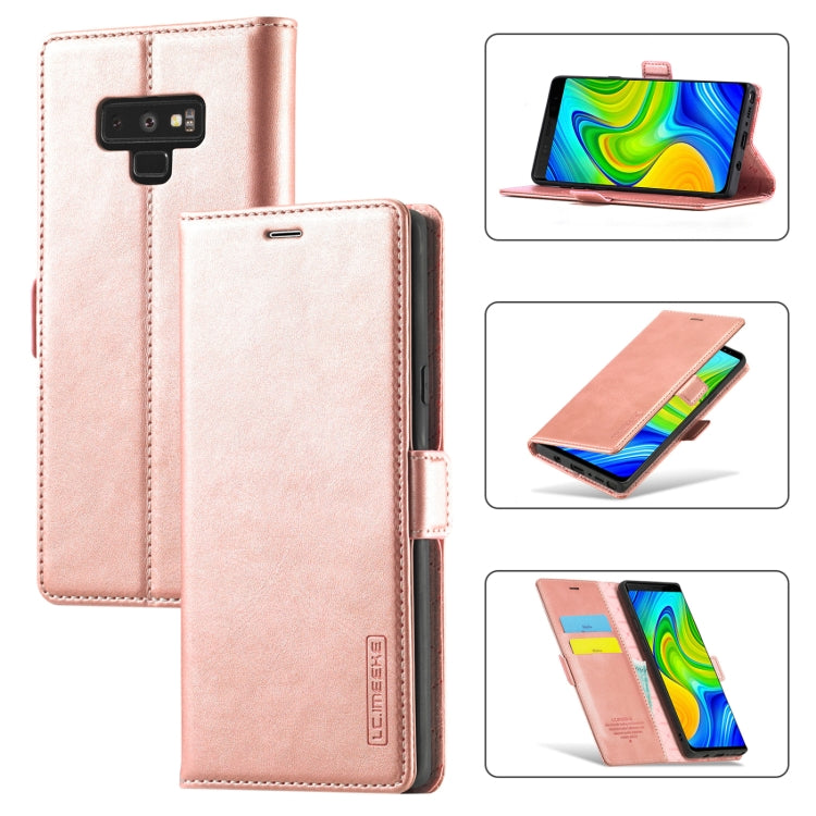 LC.IMEEK Strong Magnetism Ultra-thin Horizontal Flip Shockproof Matte TPU + PU Leather Case with Holder & Card Slots & Wallet, For Samsung Galaxy Note9