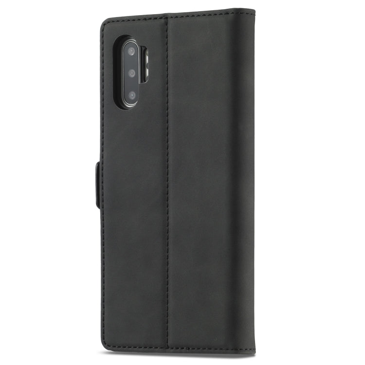 LC.IMEEK Strong Magnetism Ultra-thin Horizontal Flip Shockproof Matte TPU + PU Leather Case with Holder & Card Slots & Wallet, For Samsung Galaxy Note10+, For Samsung Galaxy Note10, For Samsung Galaxy Note20 Ultra, For Samsung Galaxy Note20