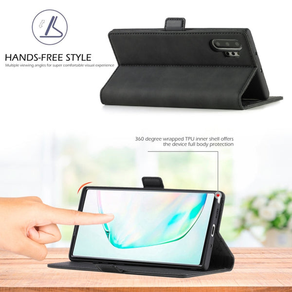 LC.IMEEK Strong Magnetism Ultra-thin Horizontal Flip Shockproof Matte TPU + PU Leather Case with Holder & Card Slots & Wallet, For Samsung Galaxy Note10+, For Samsung Galaxy Note10, For Samsung Galaxy Note20 Ultra, For Samsung Galaxy Note20