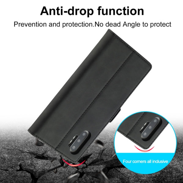 LC.IMEEK Strong Magnetism Ultra-thin Horizontal Flip Shockproof Matte TPU + PU Leather Case with Holder & Card Slots & Wallet, For Samsung Galaxy Note10+, For Samsung Galaxy Note10, For Samsung Galaxy Note20 Ultra, For Samsung Galaxy Note20