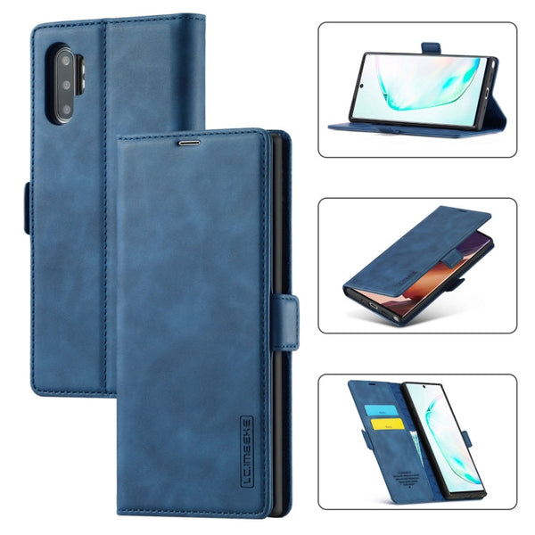 LC.IMEEK Strong Magnetism Ultra-thin Horizontal Flip Shockproof Matte TPU + PU Leather Case with Holder & Card Slots & Wallet, For Samsung Galaxy Note10+, For Samsung Galaxy Note10, For Samsung Galaxy Note20 Ultra, For Samsung Galaxy Note20