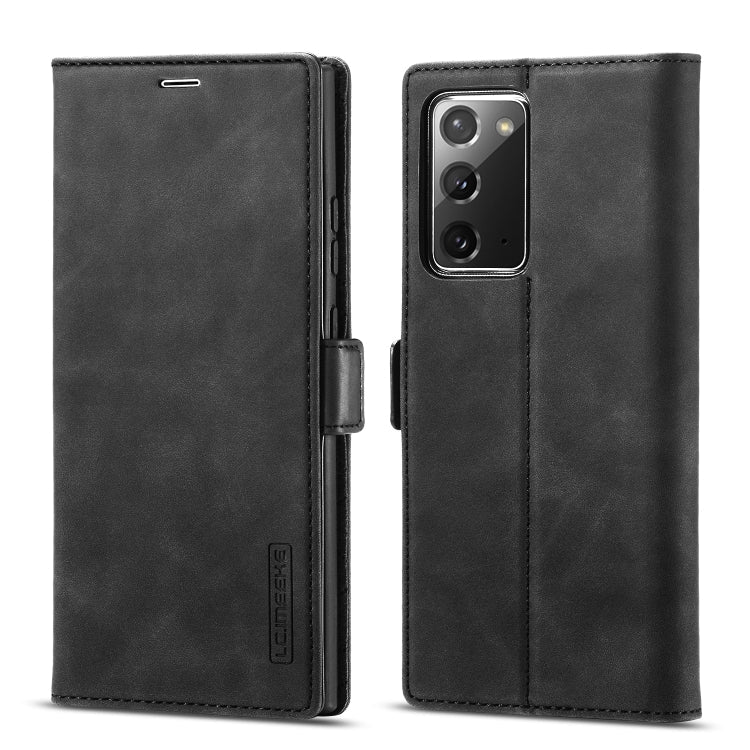 LC.IMEEK Strong Magnetism Ultra-thin Horizontal Flip Shockproof Matte TPU + PU Leather Case with Holder & Card Slots & Wallet, For Samsung Galaxy Note10+, For Samsung Galaxy Note10, For Samsung Galaxy Note20 Ultra, For Samsung Galaxy Note20