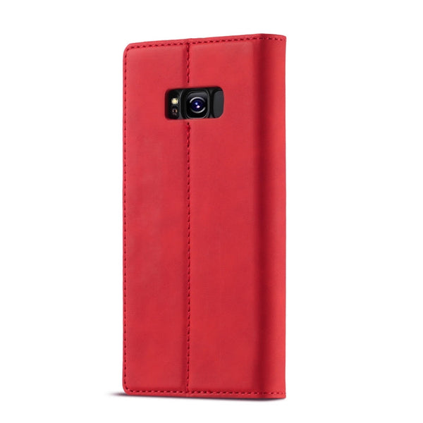 LC.IMEEKE Strong Magnetism Ultra-thin Horizontal Flip Shockproof Matte TPU + PU Leather Case with Holder & Card Slots & Wallet, For Samsung Galaxy S8, For Samsung Galaxy S8+, For Samsung Galaxy S9, For Samsung Galaxy S9+