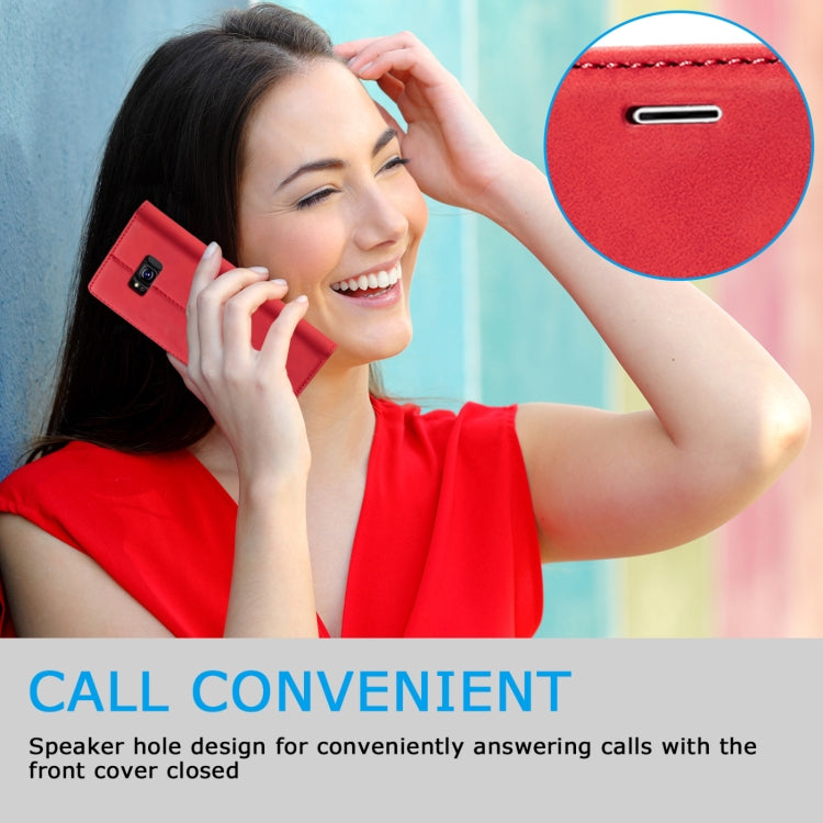 LC.IMEEKE Strong Magnetism Ultra-thin Horizontal Flip Shockproof Matte TPU + PU Leather Case with Holder & Card Slots & Wallet, For Samsung Galaxy S8, For Samsung Galaxy S8+, For Samsung Galaxy S9, For Samsung Galaxy S9+