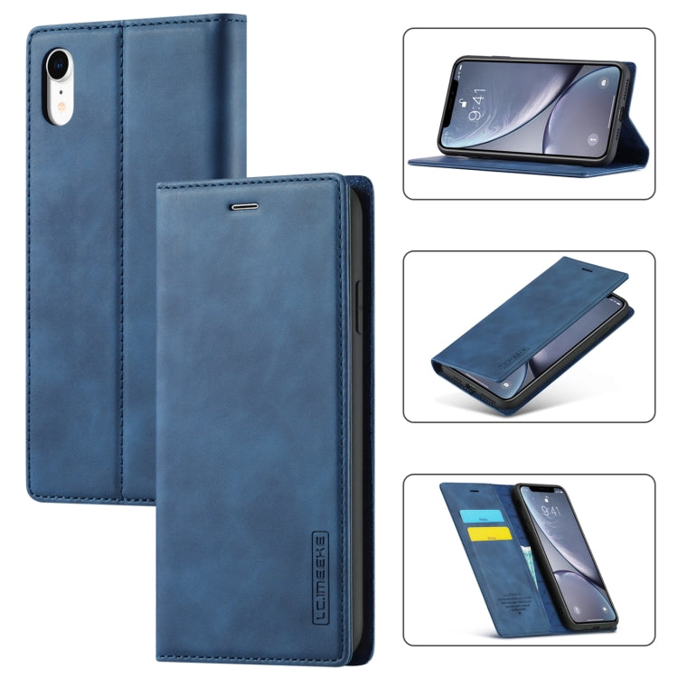 LC.IMEEKE Strong Magnetism Ultra-thin Horizontal Flip Shockproof Matte TPU + PU Leather Case with Holder & Card Slots & Wallet, For iPhone XR, For iPhone XS Max, For iPhone 6 / 6s, For iPhone 6 Plus / 6s Plus