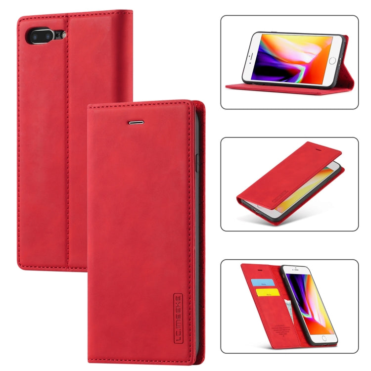 LC.IMEEKE Strong Magnetism Ultra-thin Horizontal Flip Shockproof Matte TPU + PU Leather Case with Holder & Card Slots & Wallet, For iPhone 8 Plus / 7 Plus, For iPhone 11, For iPhone 11 Pro, For iPhone 11 Pro Max