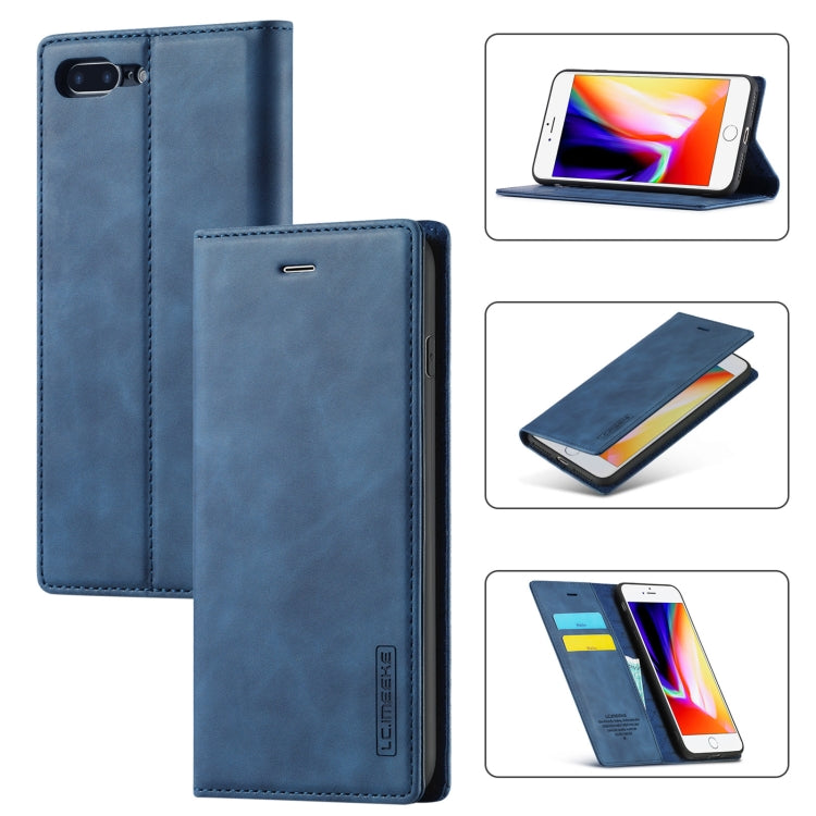 LC.IMEEKE Strong Magnetism Ultra-thin Horizontal Flip Shockproof Matte TPU + PU Leather Case with Holder & Card Slots & Wallet, For iPhone 8 Plus / 7 Plus, For iPhone 11, For iPhone 11 Pro, For iPhone 11 Pro Max