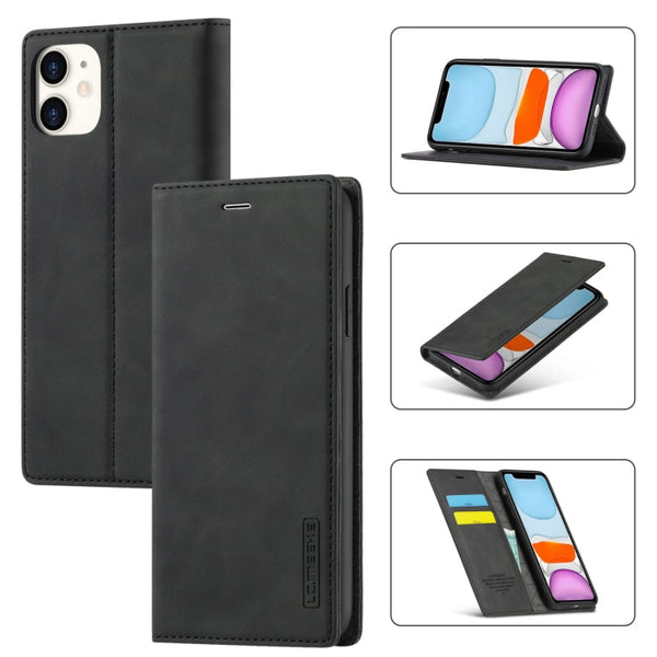 LC.IMEEKE Strong Magnetism Ultra-thin Horizontal Flip Shockproof Matte TPU + PU Leather Case with Holder & Card Slots & Wallet, For iPhone 8 Plus / 7 Plus, For iPhone 11, For iPhone 11 Pro, For iPhone 11 Pro Max