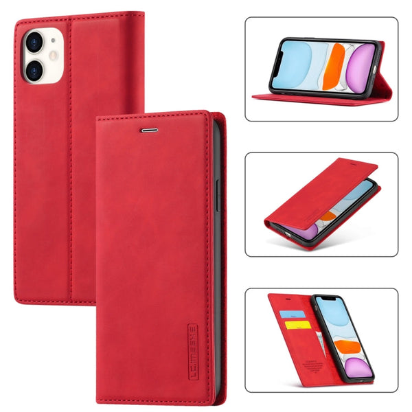 LC.IMEEKE Strong Magnetism Ultra-thin Horizontal Flip Shockproof Matte TPU + PU Leather Case with Holder & Card Slots & Wallet, For iPhone 8 Plus / 7 Plus, For iPhone 11, For iPhone 11 Pro, For iPhone 11 Pro Max