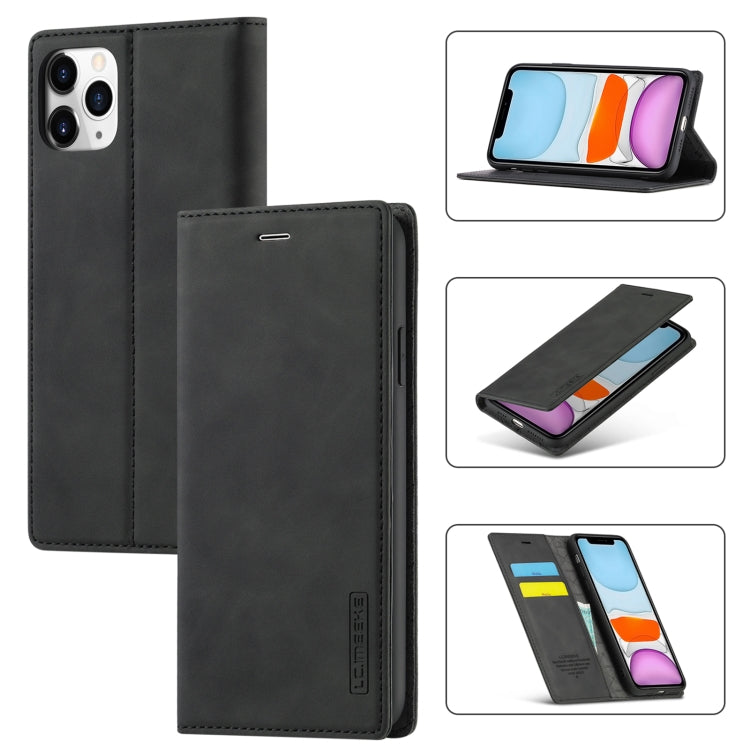 LC.IMEEKE Strong Magnetism Ultra-thin Horizontal Flip Shockproof Matte TPU + PU Leather Case with Holder & Card Slots & Wallet, For iPhone 8 Plus / 7 Plus, For iPhone 11, For iPhone 11 Pro, For iPhone 11 Pro Max