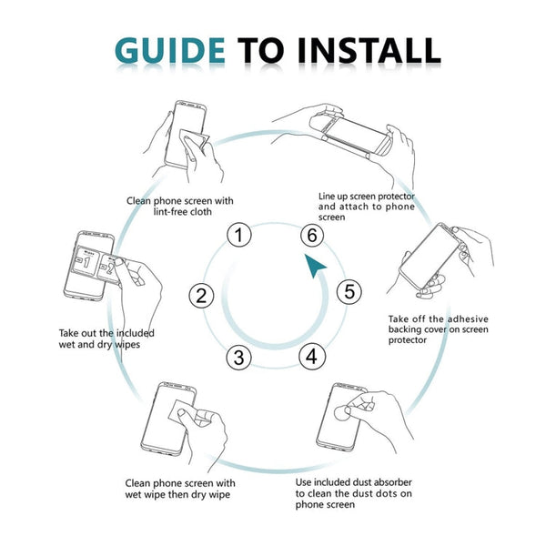25 PCS 9H 3D HD Curved Edge Tempered Glass Film