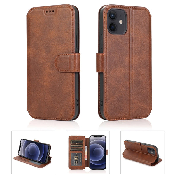 Shockproof PU + TPU Leather Case with Card Slots & Holder & Photo Frame & Wallet, For iPhone 12 mini, For iPhone 12 / 12 Pro, For iPhone 12 Pro Max