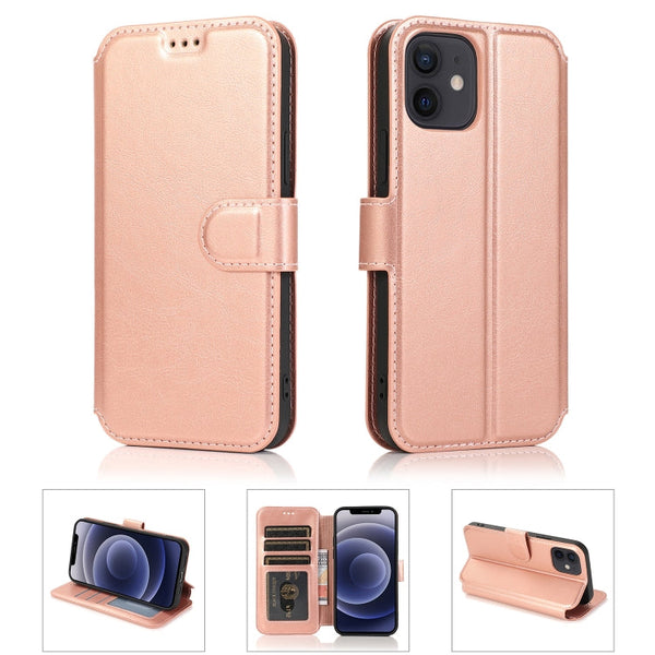 Shockproof PU + TPU Leather Case with Card Slots & Holder & Photo Frame & Wallet, For iPhone 12 mini, For iPhone 12 / 12 Pro, For iPhone 12 Pro Max