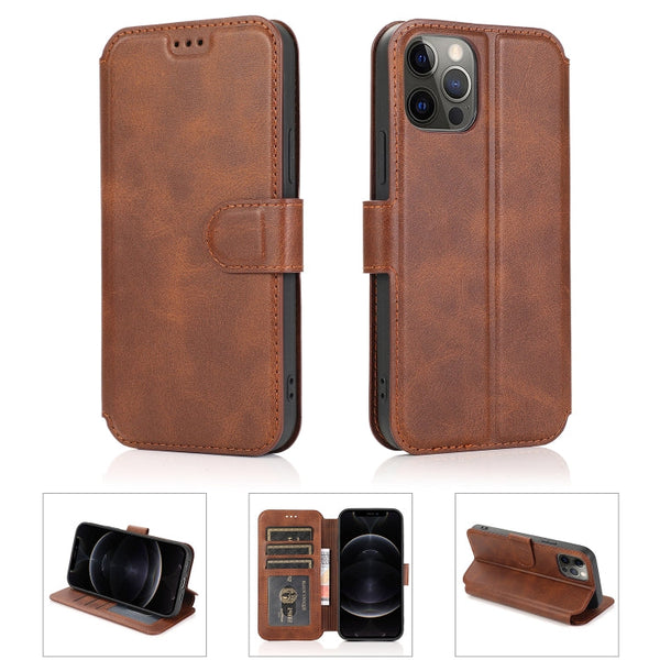Shockproof PU + TPU Leather Case with Card Slots & Holder & Photo Frame & Wallet, For iPhone 12 mini, For iPhone 12 / 12 Pro, For iPhone 12 Pro Max