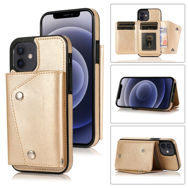 Shockproof PU + TPU Leather Case with Card Slots & Holder & Photo Frame & Wallet & Lanyard, For iPhone 12 mini, For iPhone 12 / 12 Pro, For iPhone 12 Pro Max
