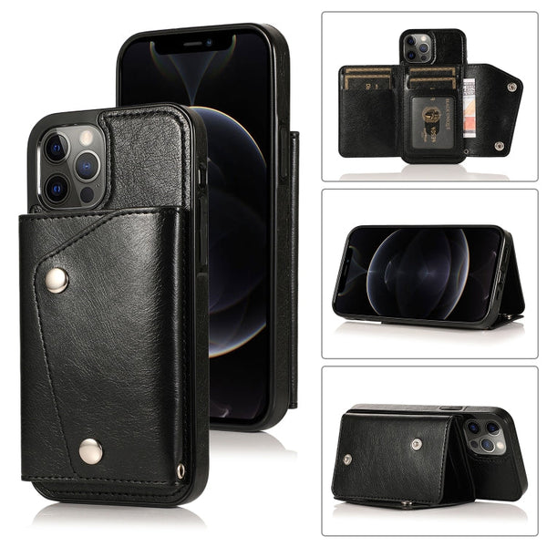 Shockproof PU + TPU Leather Case with Card Slots & Holder & Photo Frame & Wallet & Lanyard, For iPhone 12 mini, For iPhone 12 / 12 Pro, For iPhone 12 Pro Max