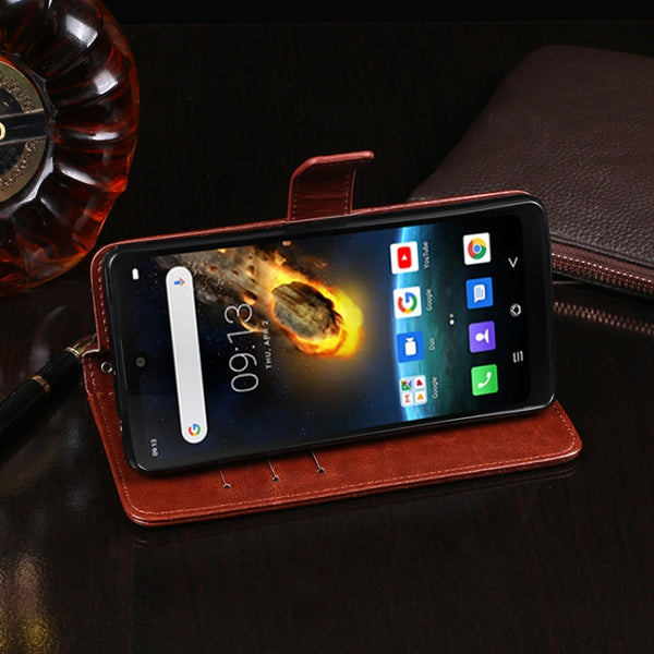 idewei Crazy Horse Texture Horizontal Flip Leather Case with Holder & Card Slots & Wallet, For Blackview BV6900, For Blackview BV9900 Pro, For Cubot Note 20