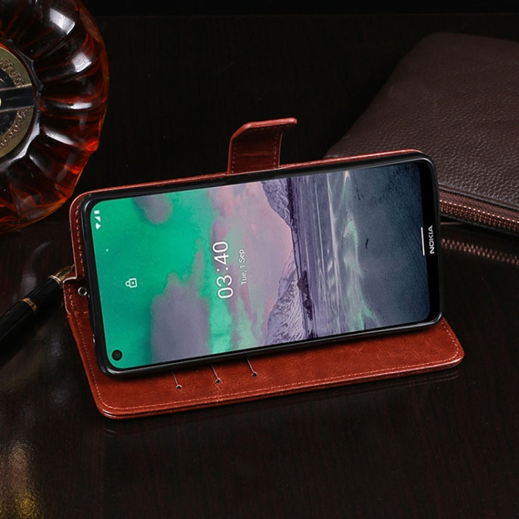 idewei Crazy Horse Texture Horizontal Flip Leather Case with Holder & Card Slots & Wallet, For Nokia 3.4, For Nokia C3, For OnePlus 8T