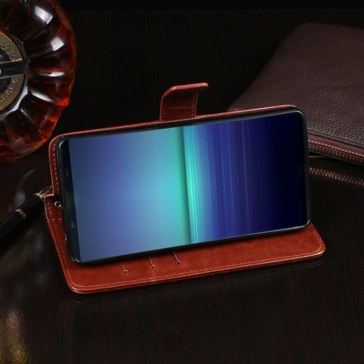 idewei Crazy Horse Texture Horizontal Flip Leather Case with Holder & Card Slots & Wallet, For Sony Xperia 5 II, For TCL 10 Pro, For TCL 10L