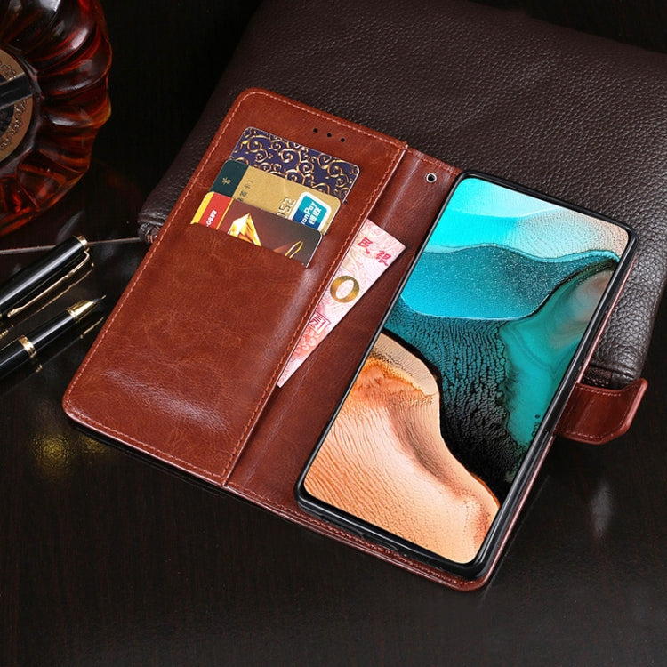idewei Crazy Horse Texture Horizontal Flip Leather Case with Holder & Card Slots & Wallet, For Xiaomi Poco F2 Pro, For Xiaomi Poco M2, For Xiaomi Poco X3 NFC