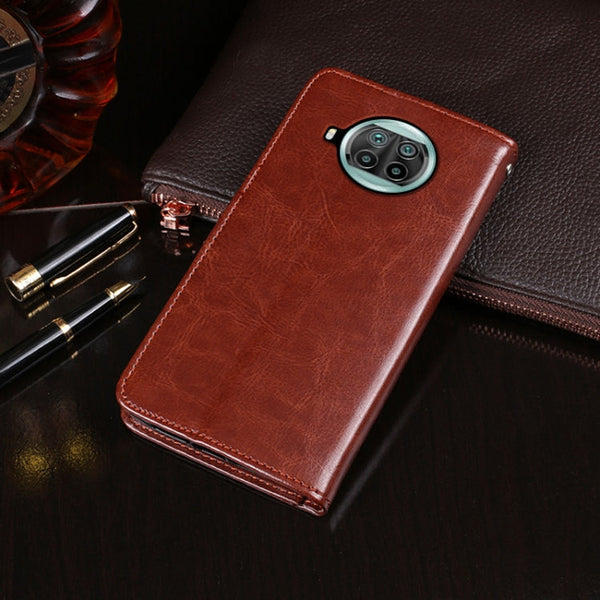 idewei Crazy Horse Texture Horizontal Flip Leather Case with Holder & Card Slots & Wallet, For Xiaomi Mi 10T Lite 5G