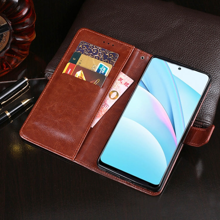 idewei Crazy Horse Texture Horizontal Flip Leather Case with Holder & Card Slots & Wallet, For Xiaomi Mi 10T Lite 5G