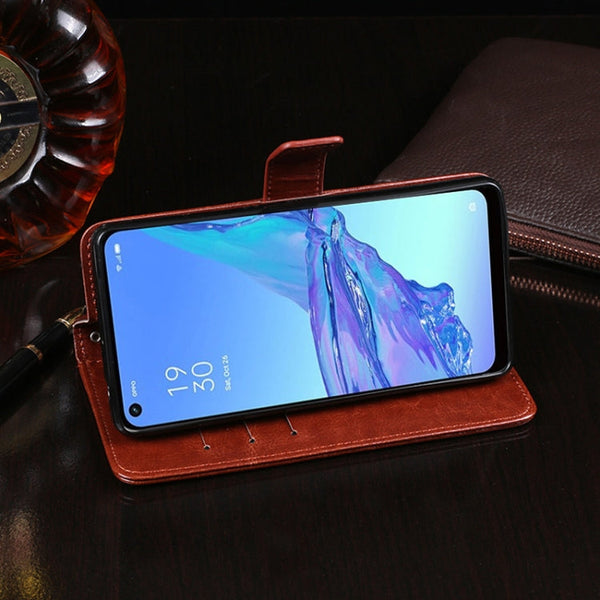 idewei Crazy Horse Texture Horizontal Flip Leather Case with Holder & Card Slots & Wallet, For OPPO A32, For OPPO A33 (2020), For OPPO A53 (2020)