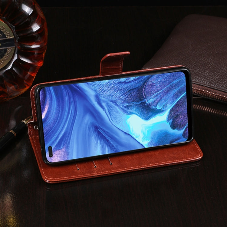 idewei Crazy Horse Texture Horizontal Flip Leather Case with Holder & Card Slots & Wallet, For OPPO Reno4, For OPPO Reno4 Pro, For OPPO Realme 7