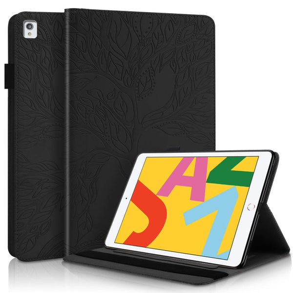 Life Tree Series Horizontal Flip Leather Case with Holder & Card Slots & Pen Slot & Sleep / Wake-up Function