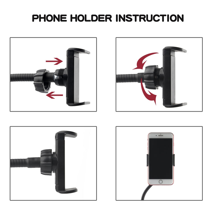 3.5 inch Adjustable Live Broadcast Aluminum Alloy Clip LED Fill Light with Phone Clamp