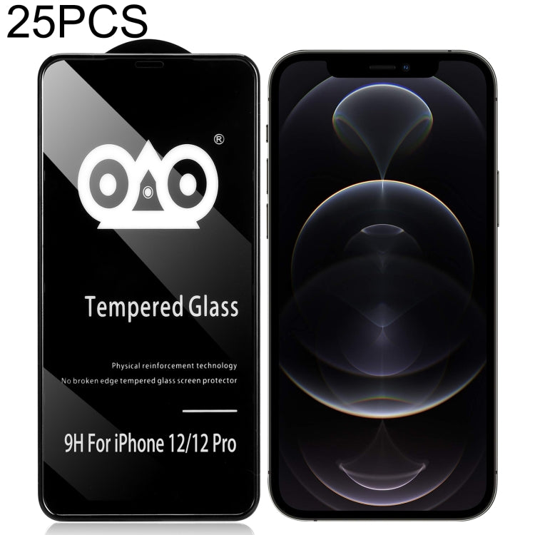 25 PCS Shockproof Anti-breaking Edge Airbag Tempered Glass Film, For iPhone X / XS (25 PCS), For iPhone XR (25 PCS), For iPhone XS Max (25 PCS), For iPhone 12 mini (25 PCS), For iPhone 12 / 12 Pro (25 PCS), For iPhone 12 Pro Max (25 PCS)               ...