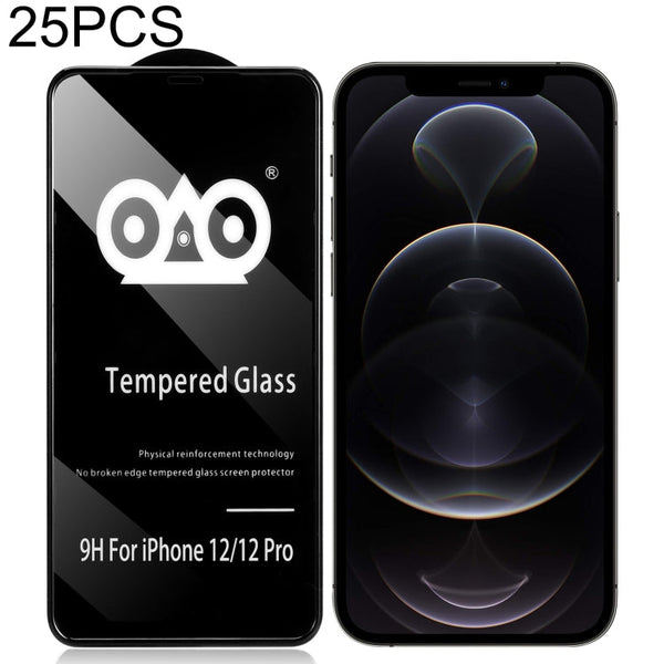 25 PCS Shockproof Anti-breaking Edge Airbag Tempered Glass Film, For iPhone X / XS (25 PCS), For iPhone XR (25 PCS), For iPhone XS Max (25 PCS), For iPhone 12 mini (25 PCS), For iPhone 12 / 12 Pro (25 PCS), For iPhone 12 Pro Max (25 PCS)               ...
