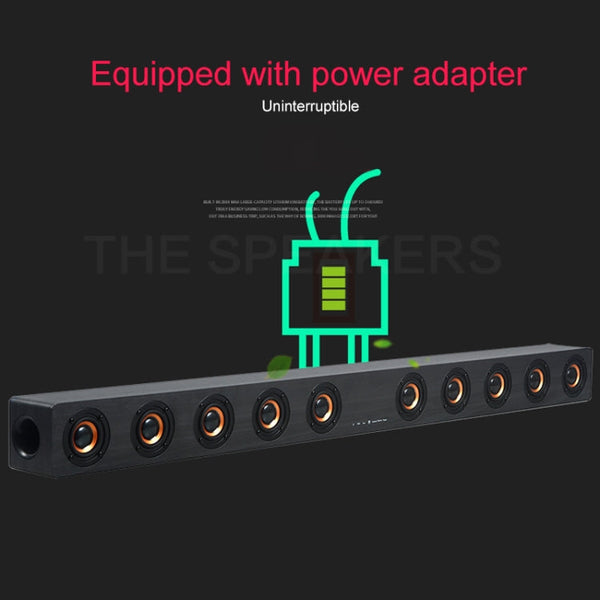 D90 Subwoofer Wooden Bluetooth 4.2 Speaker with Remote Control, Support TF Card & 3.5mm AUX Coaxial & Optical Fiber & U Disk