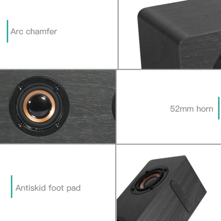D90 Subwoofer Wooden Bluetooth 4.2 Speaker with Remote Control, Support TF Card & 3.5mm AUX Coaxial & Optical Fiber & U Disk