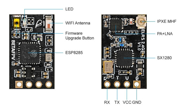 BetaFPV ELRS Nano Receiver (2.4Ghz / 868Mhz)