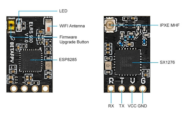 BetaFPV ELRS Nano Receiver (2.4Ghz / 868Mhz)