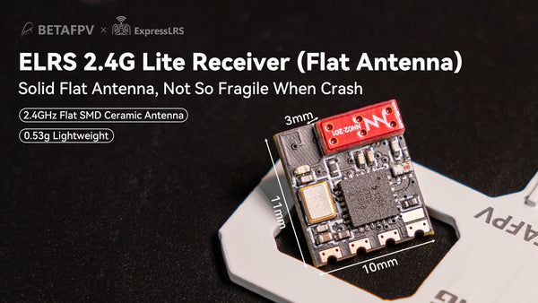 BetaFPV ELRS Lite Receiver 2.4Ghz (Flat Antenna)