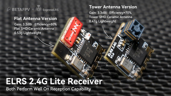 BetaFPV ELRS Lite Receiver 2.4Ghz (Flat Antenna)