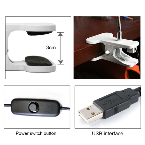 USB DC 5V Arms Clip UV Disinfection Lamp