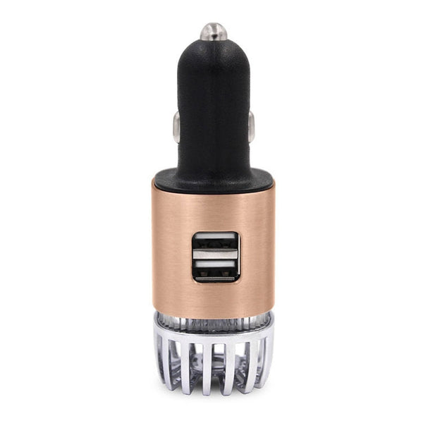 2 in 1 Car Negative-ion  Aromatherapy Air Purifier Humidifier + Dual USB Port Car Charger