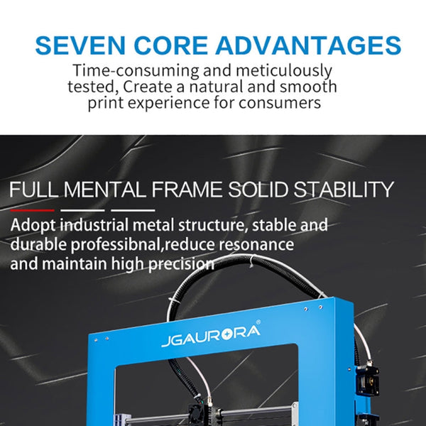 JGAURORA A1 Desktop High Precision Metal Plate Frame Three-Dimensional Physical 3D Printer